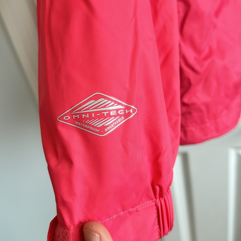 EUC Women’s Pink Columbia Omni Tech Waterproof Rain Jacket - Size 2X - Picture 8 of 8